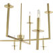 Kaya LED 47.25 inch Brass Chandelier Ceiling Light